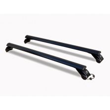 BARRE PORTATUTTO LP66 LUNGHEZZA 110 CM IN ALLUMINIO NERO CON CHIAVE LAPREALPINA 11351