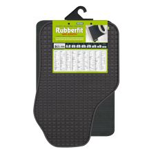 COPPIA TAPPETI ANTERIORE IN GOMMA RUBBERFIT COLORE NERO FIT-5 CORA 134015