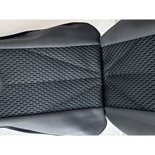 COPPIA COPRISEDILE ANTERIORE CONSISTENTE E TRASPIRANTE NERO