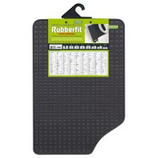 COPPIA TAPPETI ANTERIORE IN GOMMA RUBBERFIT COLORE NERO FIT-2 CORA 134002