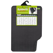COPPIA TAPPETI ANTERIORE IN GOMMA RUBBERFIT COLORE NERO FIT-3 CORA 134003