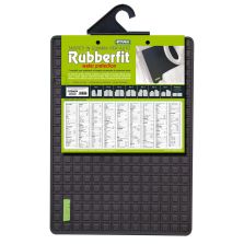 COPPIA TAPPETI POSTERIORE IN GOMMA RUBBERFIT NERO CORA 134005
