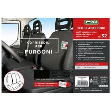 COPRISEDILI PER FURGONE SEDUTA DIVISA APRIBILE COLORE NERO MILLEPUNTI ANTRACITE CORA 1703202