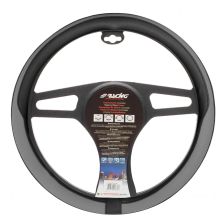 COPRIVOLANTE TIDY GREY IN ECOPELLE GRIGIO E NERO FORATO CVT/43GR