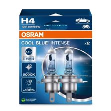 DUO BOX COPPIA DUE LAMPADINE H4 COOL BLUE INTENSE NUOVA GENERAZIONE OSRAM 64193CBN-HCB
