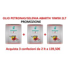 TRE CONFEZIONI OLIO PETRONAS/SELENIA ABARTH 10W-50 da 2LT