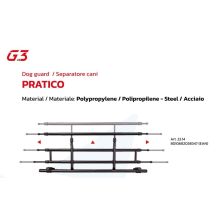 GRIGLIA SEPARATORE PER CANI G3 PRATICO ACCIAIO ESTENSIBILE UNC-3407