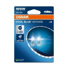 COPPIA LAMPADINE COOL BLUE INTENSE (NEXT GEN) 12V W5W OSRAM 2825CBN-2BL