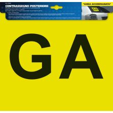 ADESIVO CONTRASSEGNO GA (GUIDA ACCOMPAGNATA) - POSTERIORE LAMPA 65360