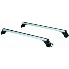BARRE PORTATUTTO LP49 LUNGHEZZA 124 CM, ALLUMINIO, CON CHIAVE LAPREALPINA 10902