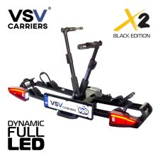 PORTA BICI DA GANCIO TRAINO 2 BICI MOD. X2 NERO VSV BCVSV881X2BL