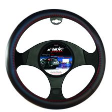 COPRIVOLANTE RED SEAM NERO CUCITURA ROSSO CVT/15