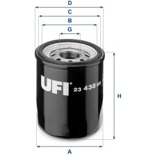 FILTRO OLIO MOTORE CARTUCCIA UFI 2343800